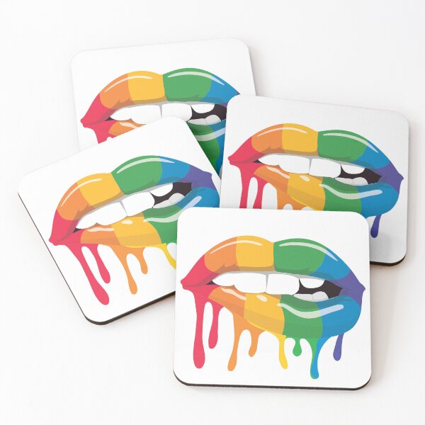 Item preview, Sexy Rainbow Lips Dripping Paint designed and sold by Kit-Kat-2020.