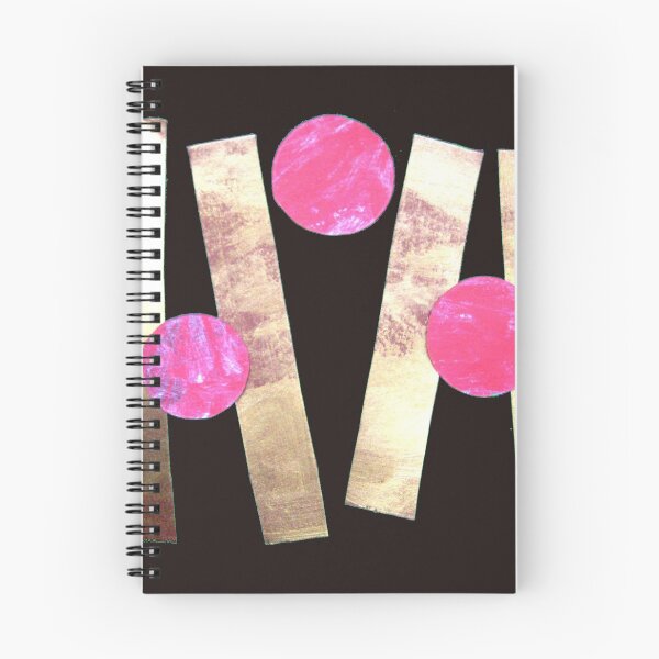 Item preview, M-unrest geometric circles bars pink gold designed and sold by G-M-Designs.