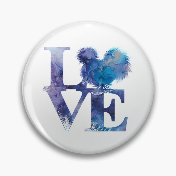 Item preview, Blue Purple and Teal Love Silkies Cute Galaxy Watercolor Silkie Chicken Graphic  designed and sold by PrettyLittlePic.