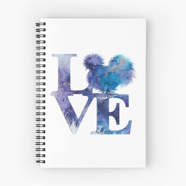 Item preview, Blue Purple and Teal Love Silkies Cute Galaxy Watercolor Silkie Chicken Graphic  designed and sold by PrettyLittlePic.