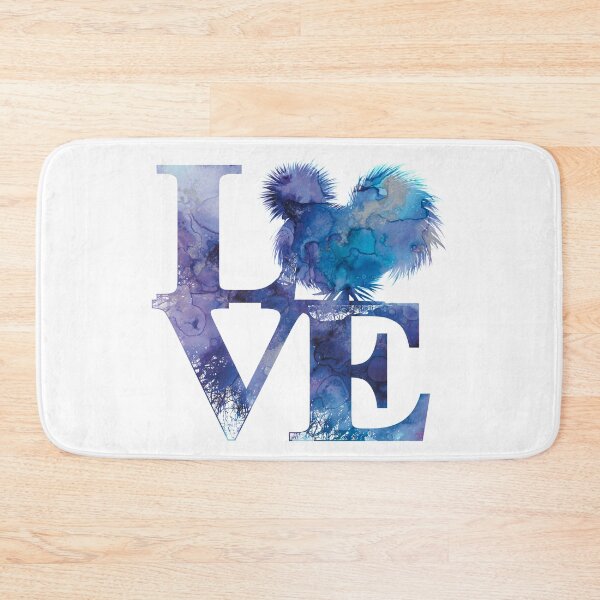 Item preview, Blue Purple and Teal Love Silkies Cute Galaxy Watercolor Silkie Chicken Graphic  designed and sold by PrettyLittlePic.