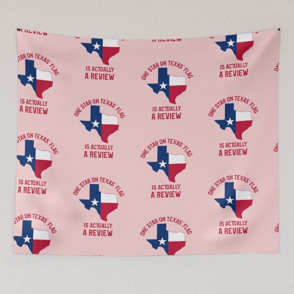 Item preview, One star on a texas flag is a review designed and sold by ForStrong.