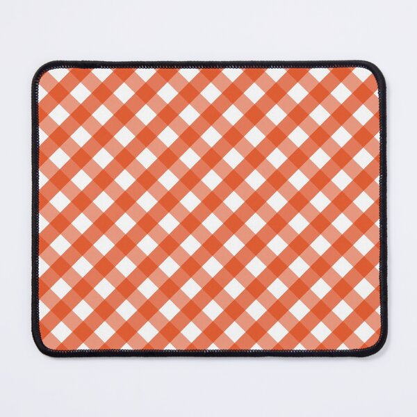Item preview, Halloween Orange and White Check Gingham Plaid designed and sold by SqueakyRicardo.