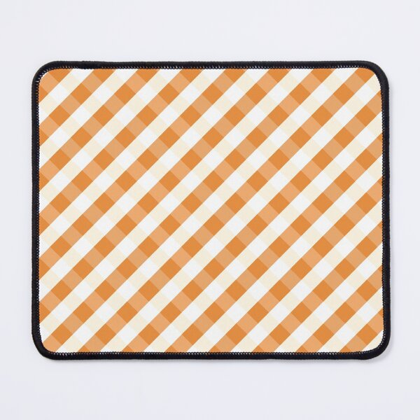 Item preview, Terra Cotta Orange and White Check Gingham Plaid designed and sold by SqueakyRicardo.