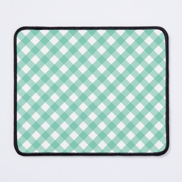 Item preview, Mint Green and White Check Gingham Plaid designed and sold by SqueakyRicardo.