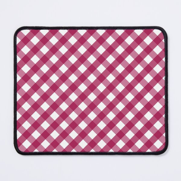Item preview, Cranberry Pink and White Check Gingham Plaid designed and sold by SqueakyRicardo.