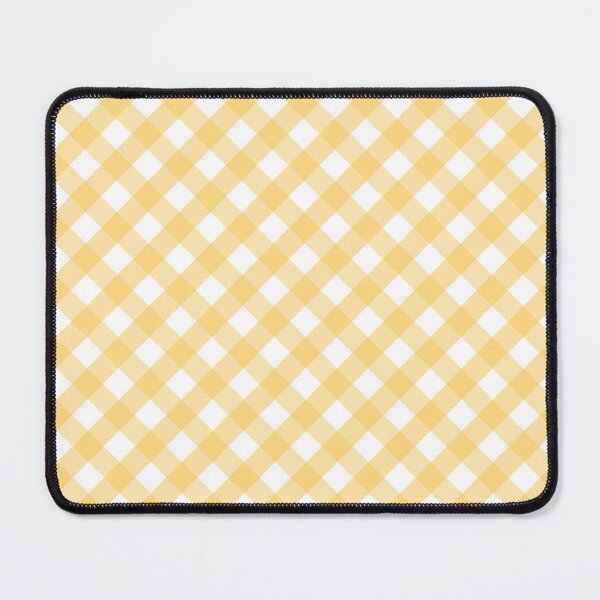 Item preview, Yellow and White Check Gingham Plaid designed and sold by SqueakyRicardo.