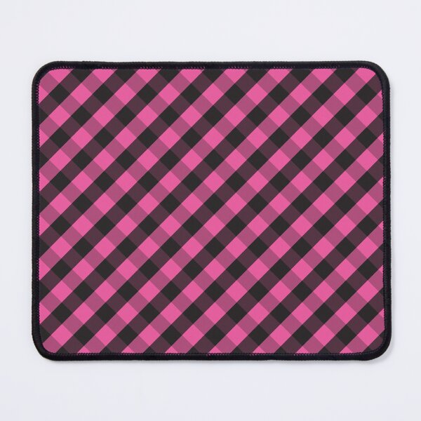 Item preview, Dark Pink and Black Check Gingham Plaid designed and sold by SqueakyRicardo.