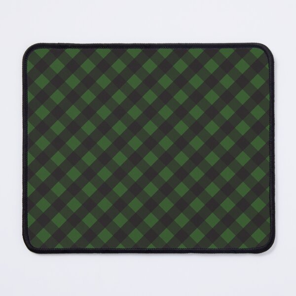 Item preview, Dark Green and Black Check Gingham Plaid designed and sold by SqueakyRicardo.