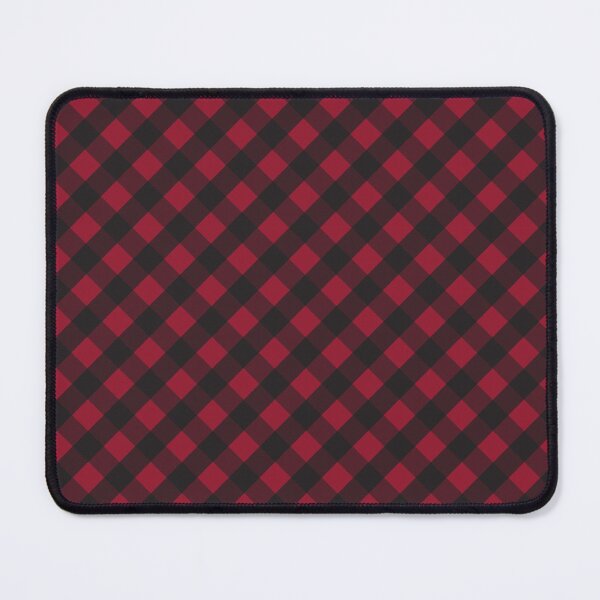 Item preview, Rich Red and Black Check Gingham Plaid designed and sold by SqueakyRicardo.