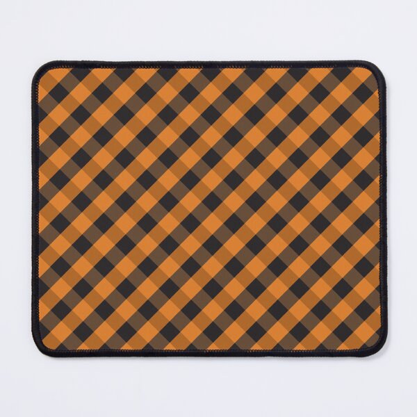 Item preview, Halloween Orange and Black Check Gingham Plaid designed and sold by SqueakyRicardo.