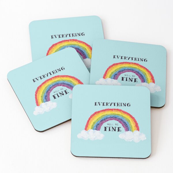 Item preview, Everything Will Be Fine (black) designed and sold by TinyDoz.