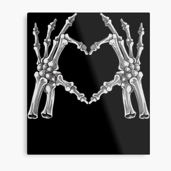 Halloween Skeleton Hand Metal Prints for Sale