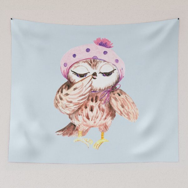 Item preview, Owl for Kids. Beautiful colorful Owl. Сartoon baby owl. Cartoon Owl Art.  designed and sold by ZheltakovaIana.