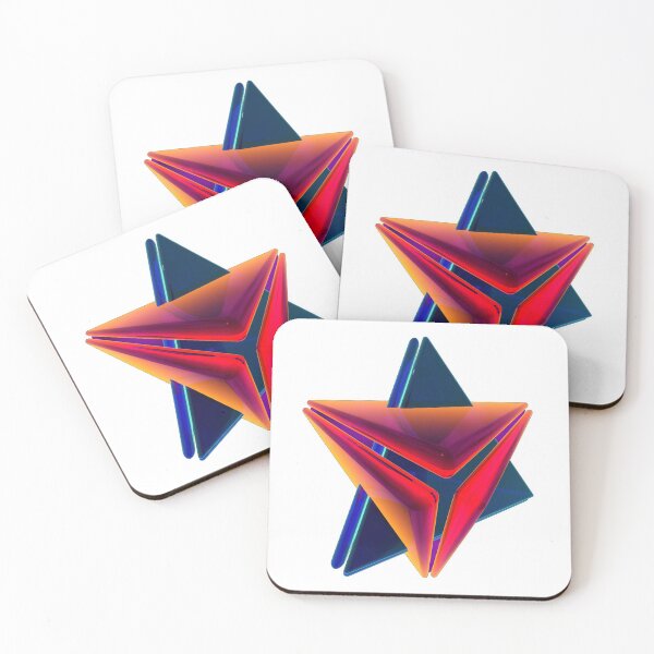 Item preview, Glowing Tetrahedrons designed and sold by JeebieRiver.