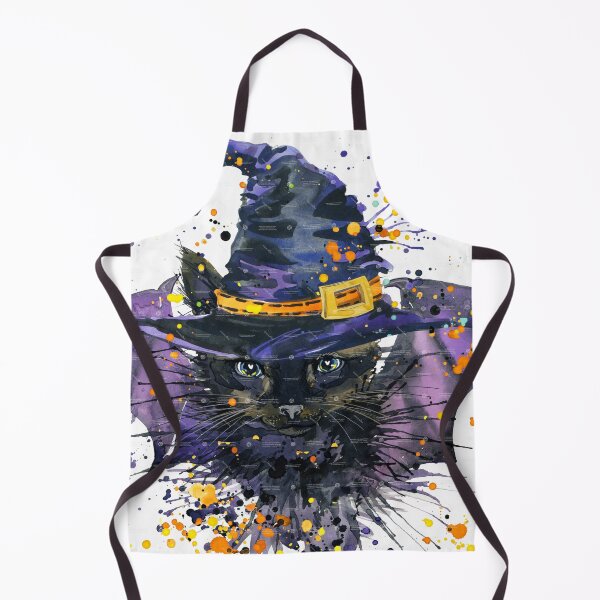 Item preview, Halloween cat and witch hat designed and sold by VibiStore.