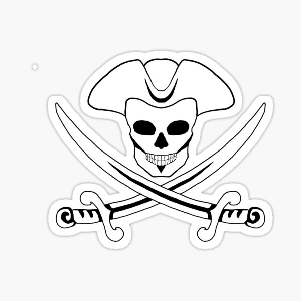 Vista previa del artículo con la obra «Jack "Calico" Rackham's Jolly Roger», diseñado y vendido por ficusofDEATH.