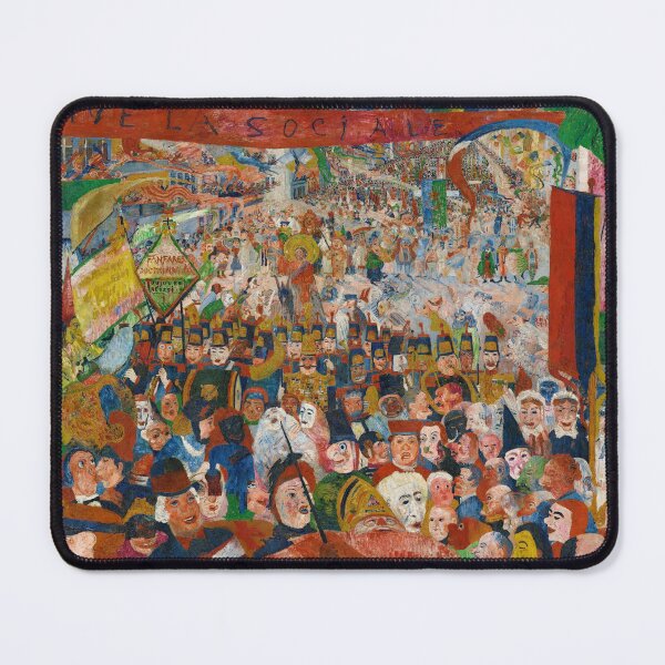 Item preview, Christ's Entry Into Brussels in 1889 by James Ensor (1888) designed and sold by allhistory.