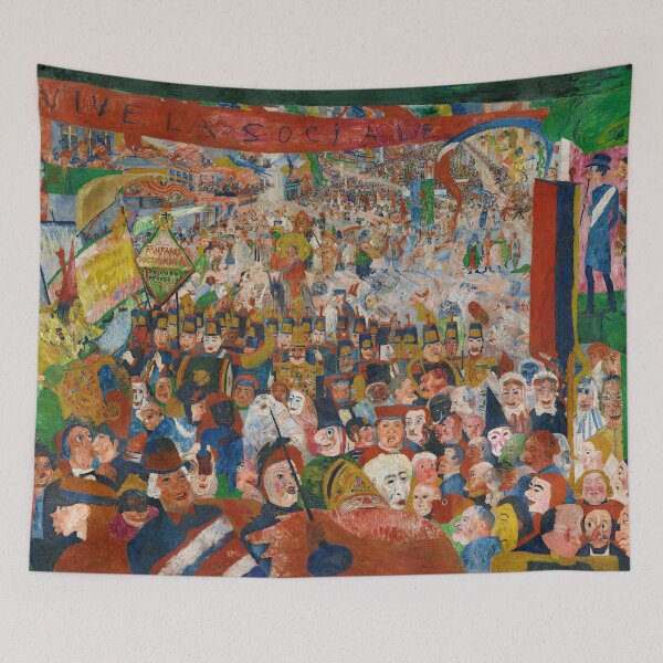 Item preview, Christ's Entry Into Brussels in 1889 by James Ensor (1888) designed and sold by allhistory.