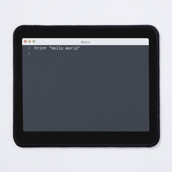 Item preview, . Amos language Hello World program sample in editor window designed and sold by IuriiVlasenko.