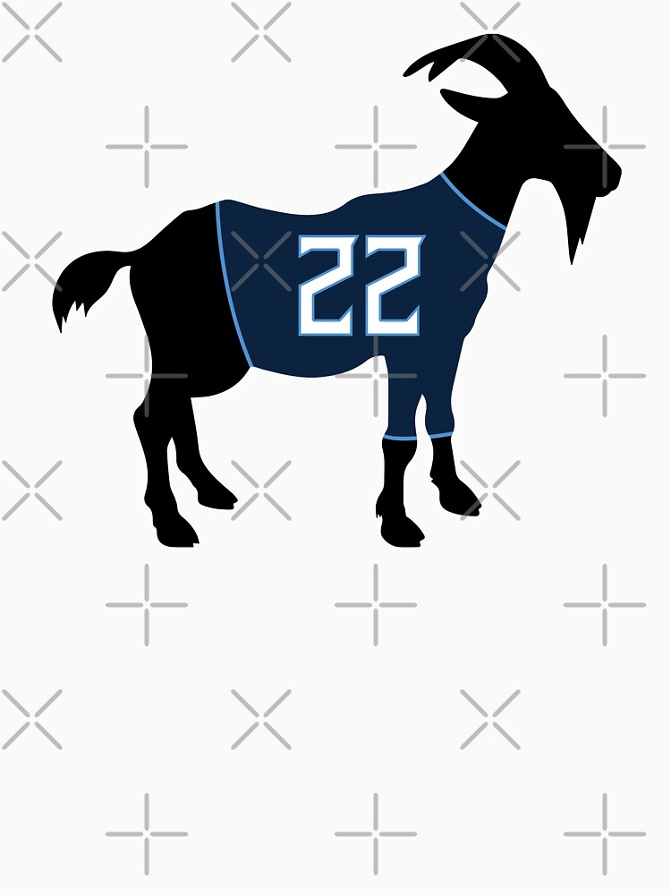 Tennessee Titans T-ShirtTennessee Titans Derrick Henry GOAT 22 Essential  T-Shirtundefined by SilasBleama