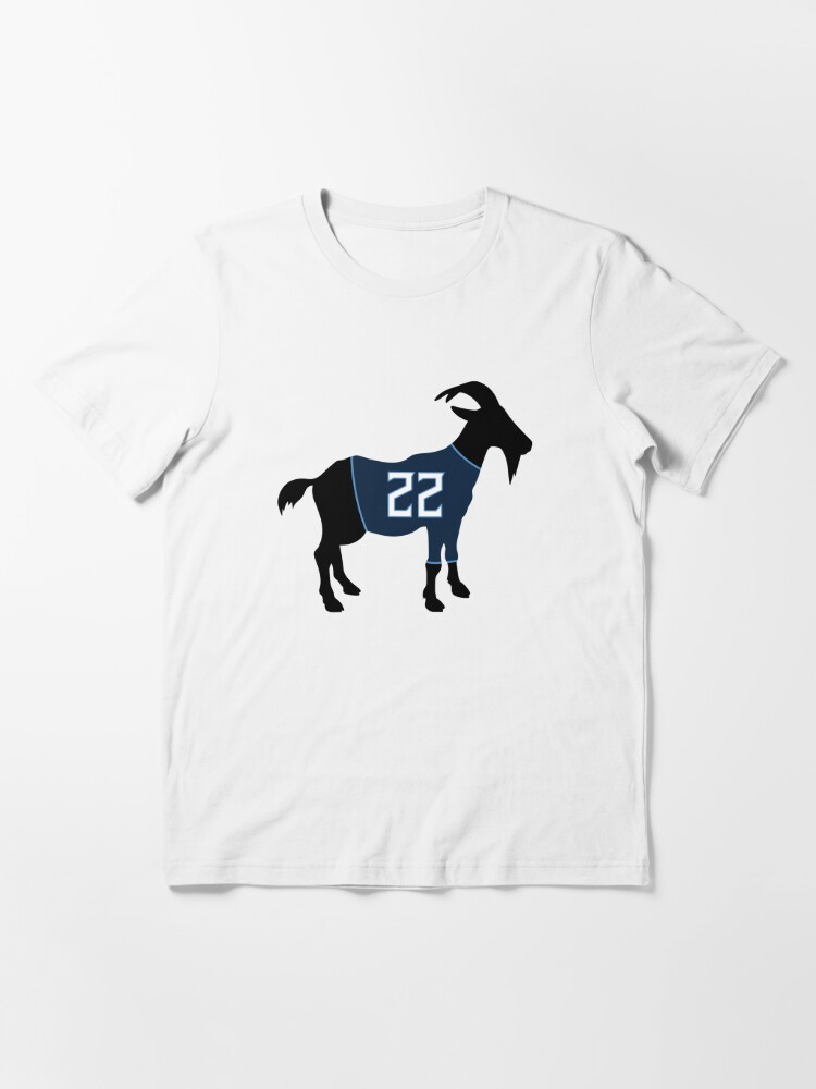 Tennessee Titans T-ShirtTennessee Titans Derrick Henry GOAT 22 Essential  T-Shirtundefined by SilasBleama