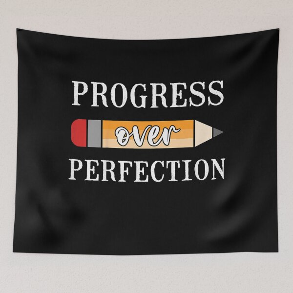 Item preview, Progress Over Perfection back to School Teacher Motivational  designed and sold by DaiShop.