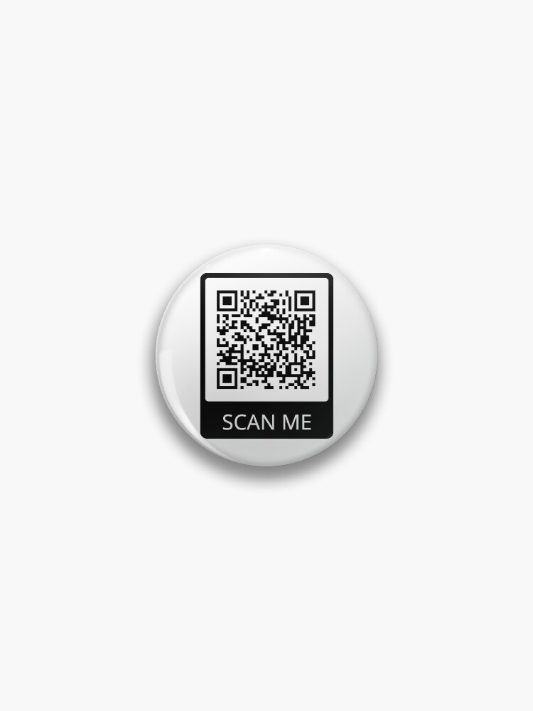 Rick Roll Link QR Code Pin for Sale by magsdesigns