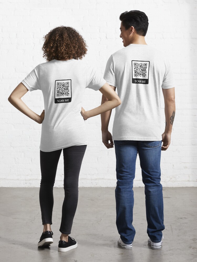 Funny Rick Roll Meme QR Code Do Not Scan Design Tall T-Shirt