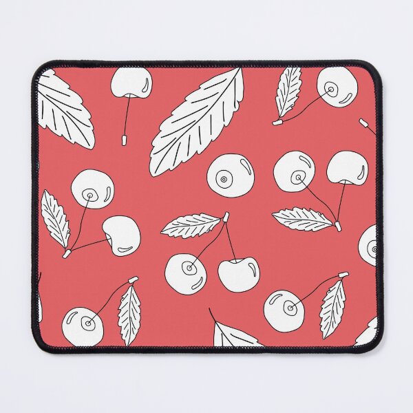 Item preview, Red Black white vector outline doodle cartoon seamless pattern of cherry isolated set. Hand drawn design illustration, pencil effect designed and sold by essskina.