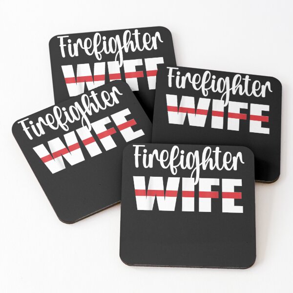 Item preview, Firefighter Wife Thin Red Line Husband Proud Fire Wife  designed and sold by AlvaShop.