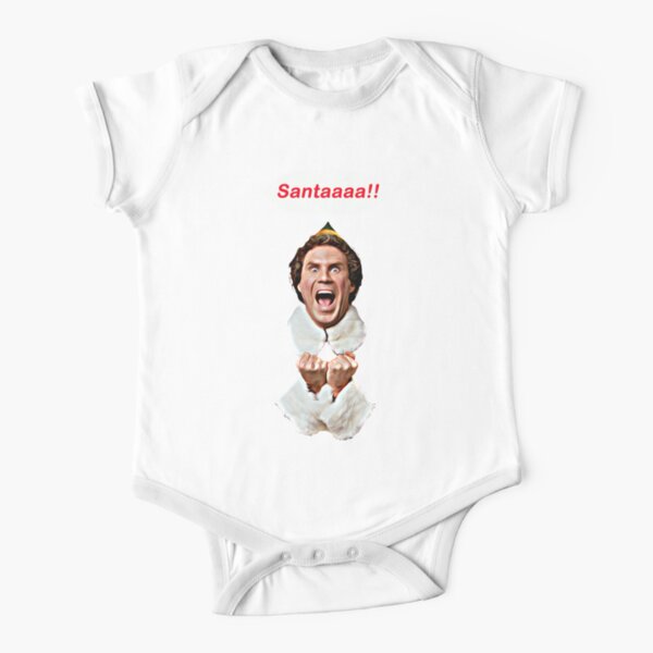 Santaaa!! Short Sleeve Baby One-Piece