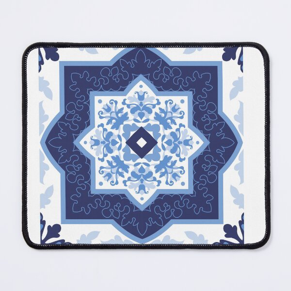 Item preview, Portuguese azuleiro (azul) tile pattern - T-Shirt and Accessories designed and sold by 3TFashion.