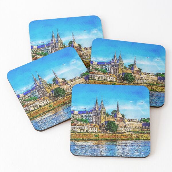 Item preview, Old town of Blois across the Loire river. France.  designed and sold by Newlander90.