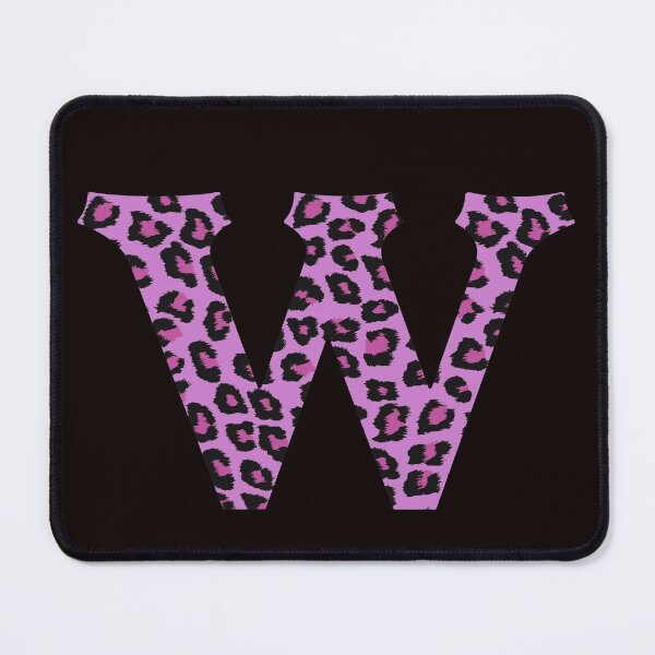 Item preview, Purple Letter W Leopard Cheetah Monogram Initial designed and sold by SqueakyRicardo.