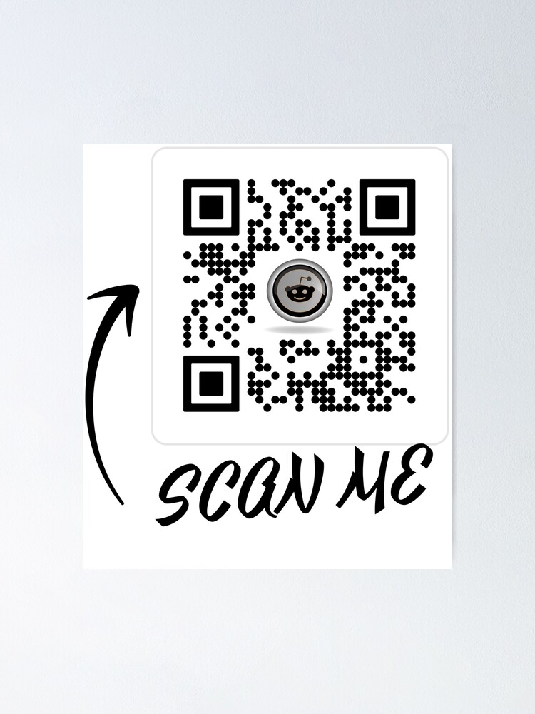 reddit-scan-qr-code-poster-for-sale-by-holeart-redbubble