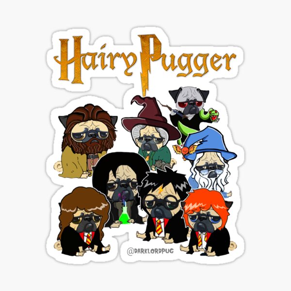 Hairy Pugger Sticker