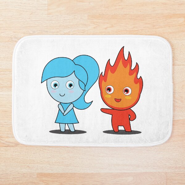 Item preview, Lindo chico fuego y chica agua designed and sold by Chamika69.