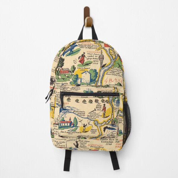 Item preview, 1931 Vintage Pictorial Map of the Niagara Frontier designed and sold by Gin  Neko.