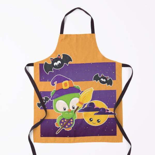Item preview, Happy owl-oween flying broomstick owl designed and sold by Kidzz.