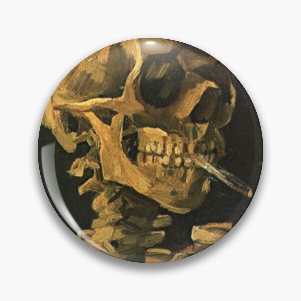 Item preview, Vincent Van Gogh - "Skull of a Skeleton with Burning Cigarette" designed and sold by KnitNknot.