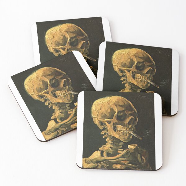 Item preview, Vincent Van Gogh - "Skull of a Skeleton with Burning Cigarette" designed and sold by KnitNknot.