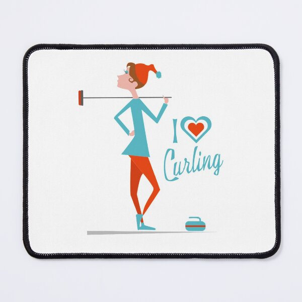 Item preview, Curling Girl designed and sold by Tikicatdesign.
