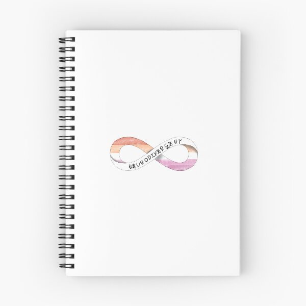 Artikelvorschau, Neurodivergentes Unendlichkeitszeichen Lesbian Pride Design entworfen und verkauft von UpInFlamesWrite.