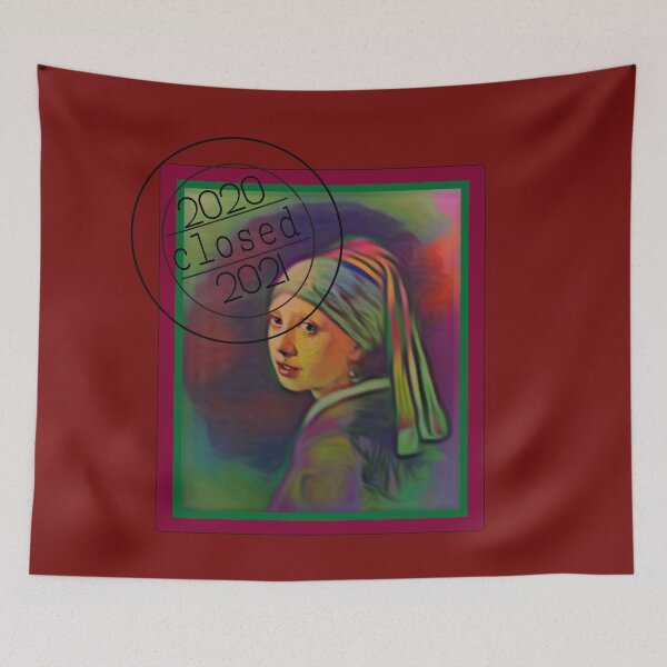Item preview, Art in Lockdown - Van Meer The Girl with the Pearl Earring - Photo design designed and sold by kikidu21.