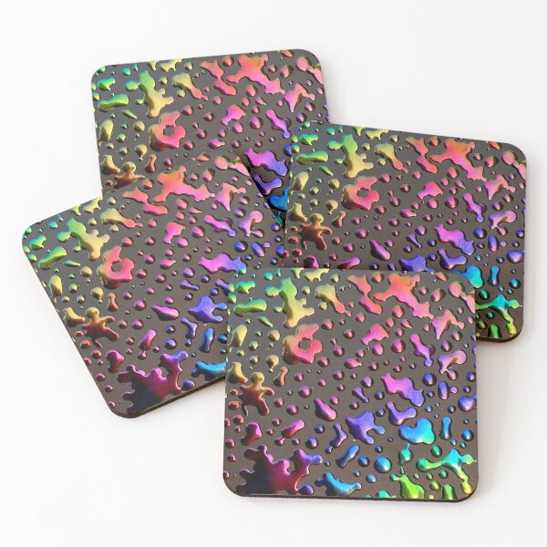 Item preview, Oil Slick Raindrops designed and sold by uggoff.