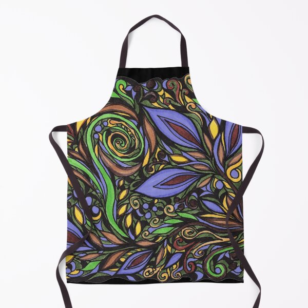 Item preview, Majestic Flowers And Leaves Pattern Tiffany Stained Glass Mosaic Style I designed and sold by Irina Sztukowski.