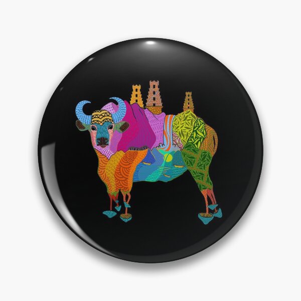 Item preview, Trippy Bison Mushroom Pattern: Nature Friendly Mushroom Visions designed and sold by Sampda Mago.