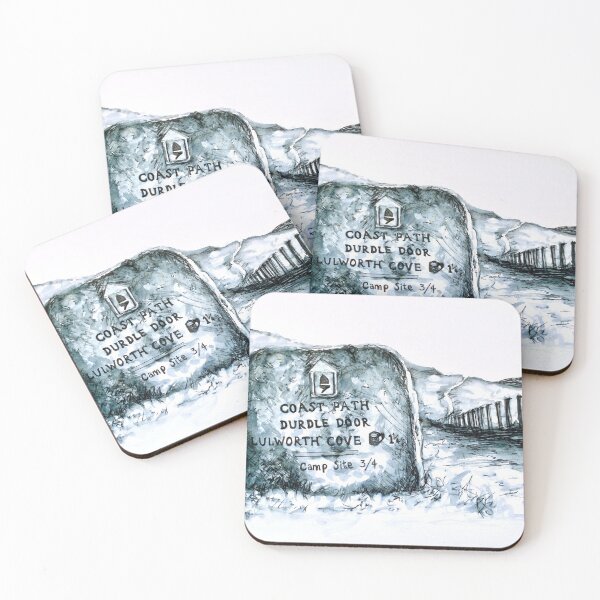 Item preview, Durdle Door Coast Path Illustration designed and sold by samanthagarrett.
