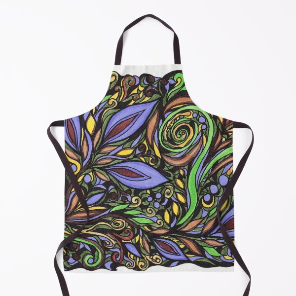 Item preview, Majestic Flowers And Leaves Pattern Tiffany Stained Glass Mosaic Style II designed and sold by Irina Sztukowski.